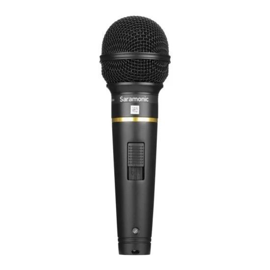 Saramonic Dynamic Handheld Mic for Live & Studio Recording w/ Windscreen, Clip & XLR to 1/4" Mic Cable